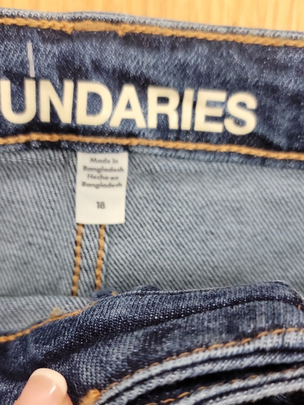 No Boundaries Blue Denim Belted Short Shorts - Picture 7 of 7